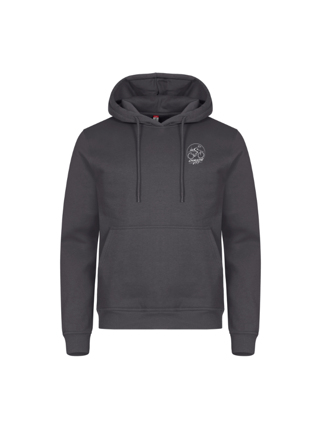 Sweat capuche adulte gris métal Clique Miami