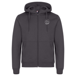 Veste capuche zippée adulte gris métal Clique Miami