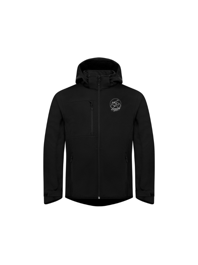 Softshell adulte noir Clique 2 in 1