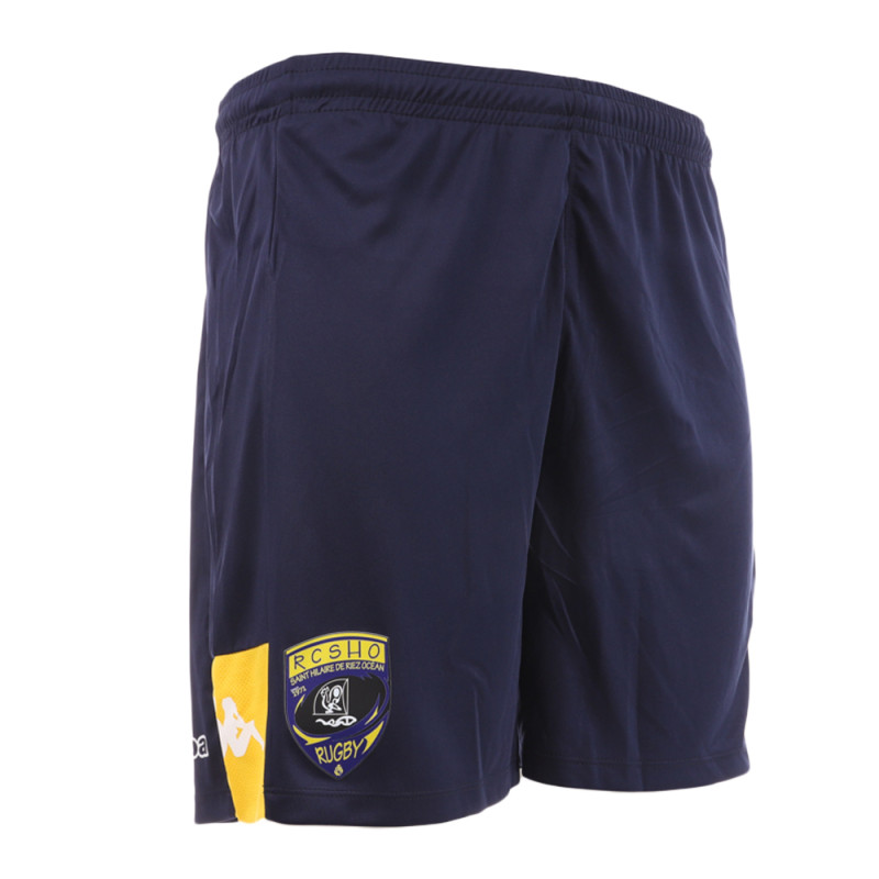 RCSHO short junior bleu marine et jaune