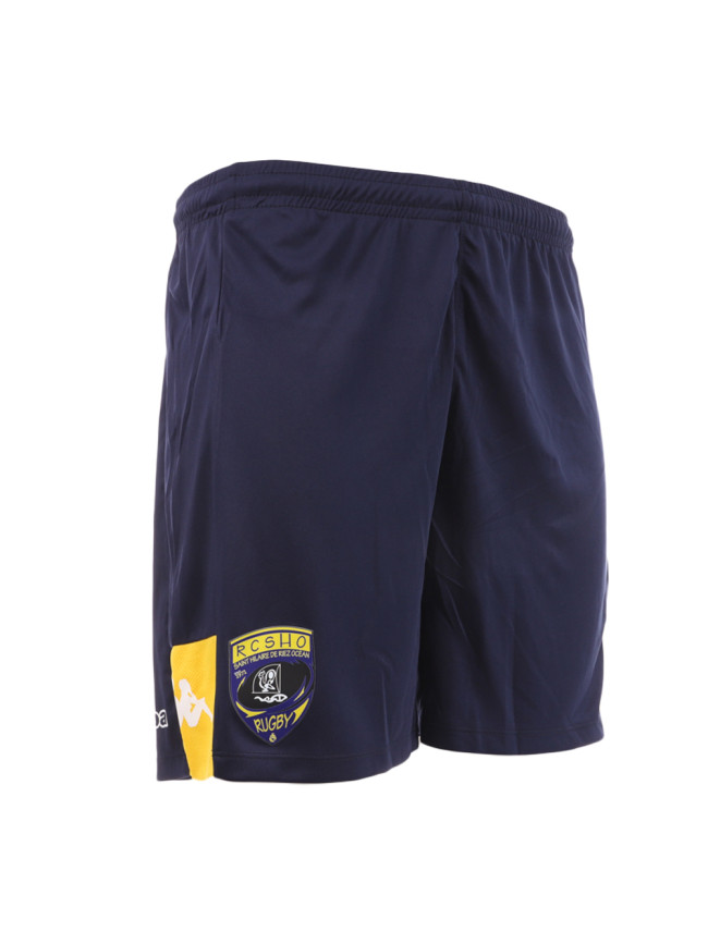 RCSHO short junior bleu marine et jaune