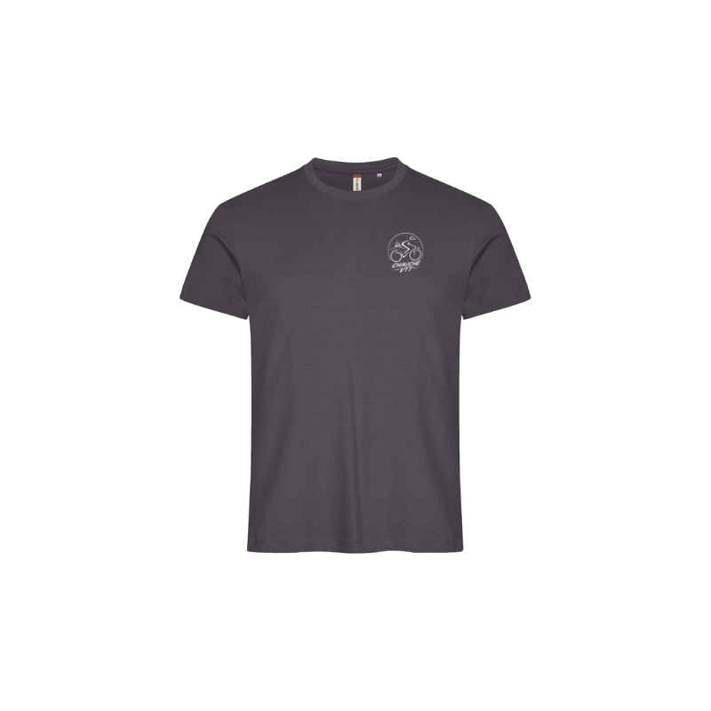 T-Shirt adulte gris métal Clique Basic