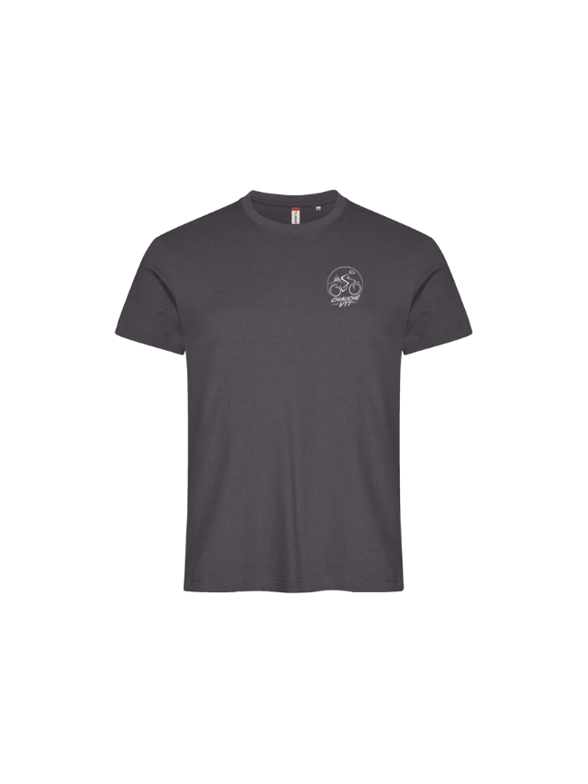 T-Shirt adulte gris métal Clique Basic