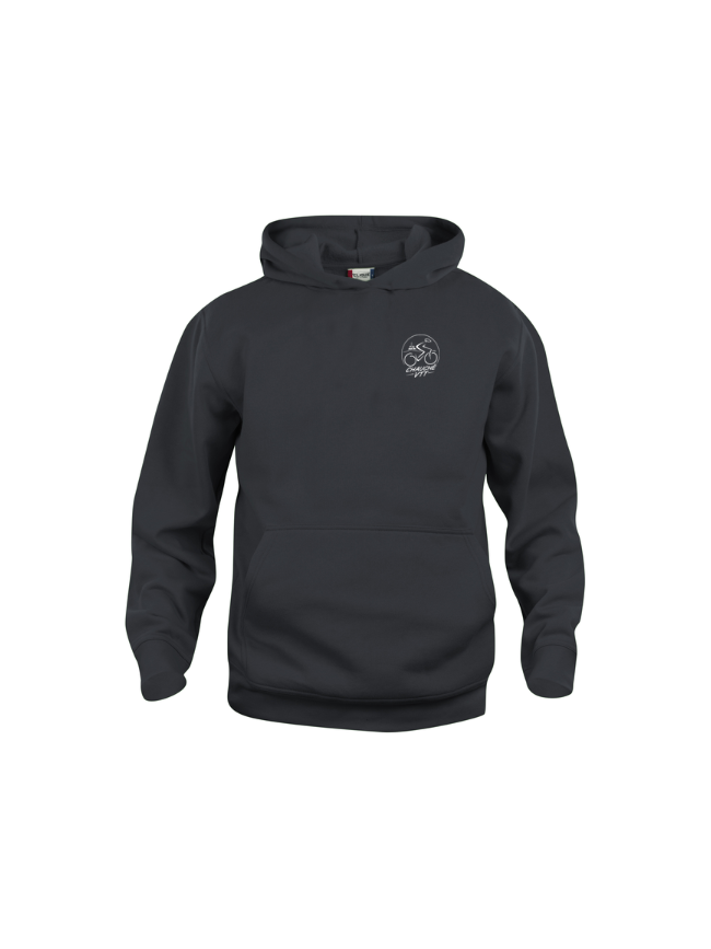 Sweat capuche enfant noir Clique Basic