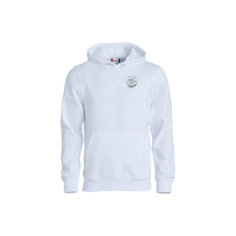 Sweat capuche enfant blanc Clique Basic