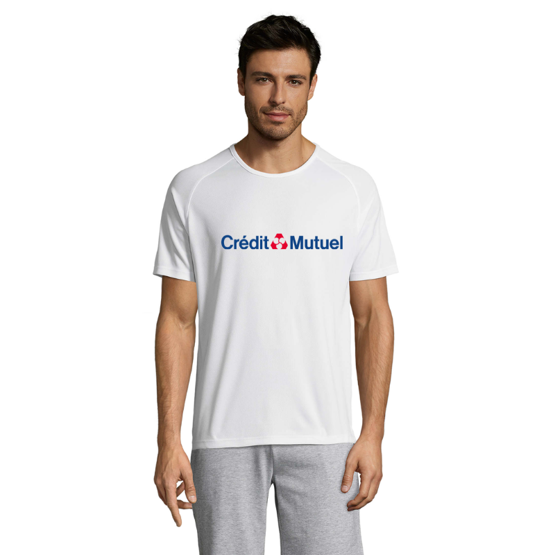 T-shirt de sport homme crédit mutuel