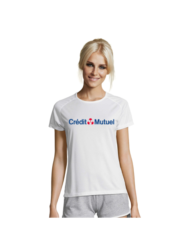 T-shirt de sport femme crédit mutuel