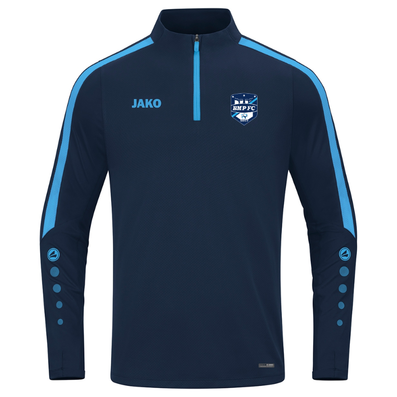 Sweat 1/2 zip adulte marine Jako Power