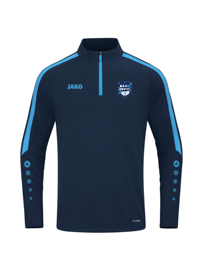 Sweat 1/2 zip adulte marine Jako Power