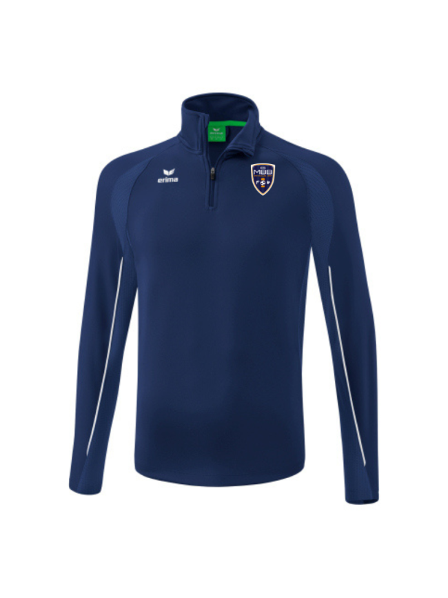 Veste 1/4 zip marine adulte Erima Liga Star