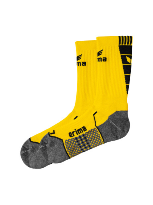 Chaussettes d'entraînement jaune et noir Erima