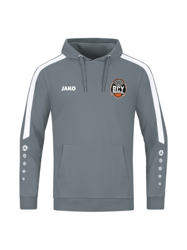 Sweat à capuche homme gris Jako Power