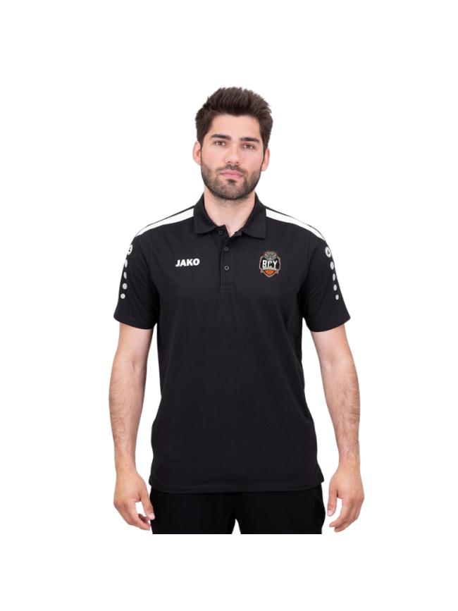 Polo homme noir Jako Power pas cher