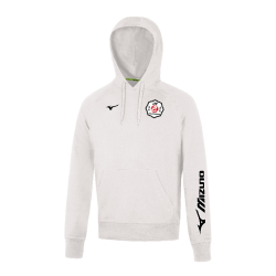 Sweat capuche homme blanc Mizuno Terry Hoodie