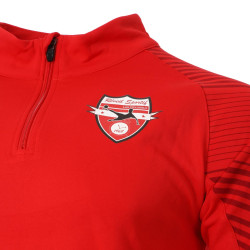 Sweat 1/2 zip rouge adulte Umbro