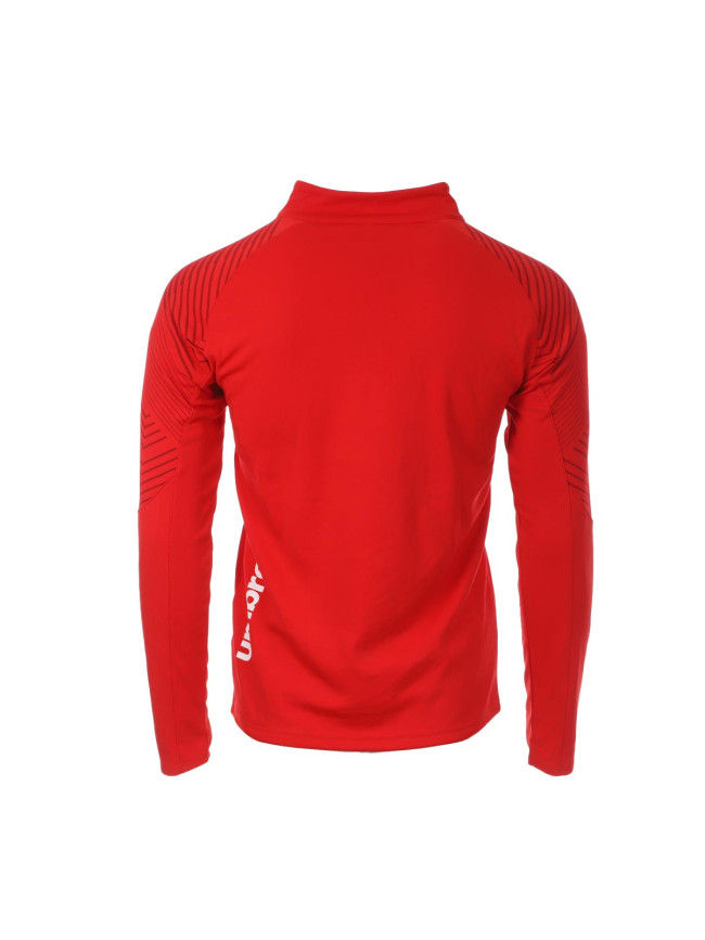 Sweat 1/2 zip rouge adulte Umbro