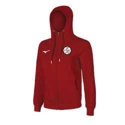 Veste capuche adulte rouge Mizuno Hoodie