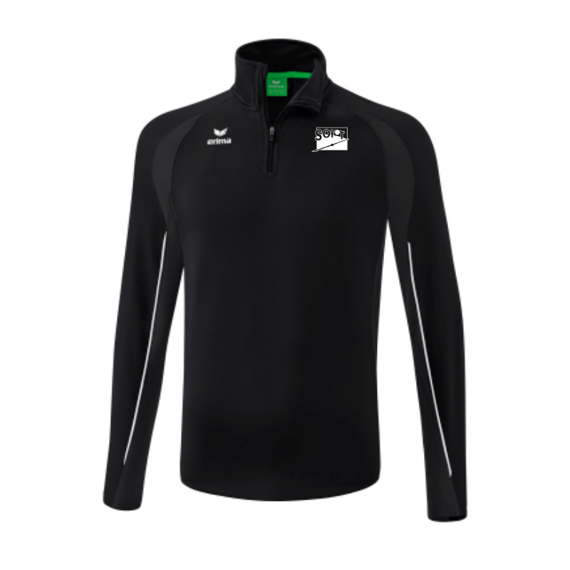 Sweat 1/4 zip noir adulte Erima Liga Star