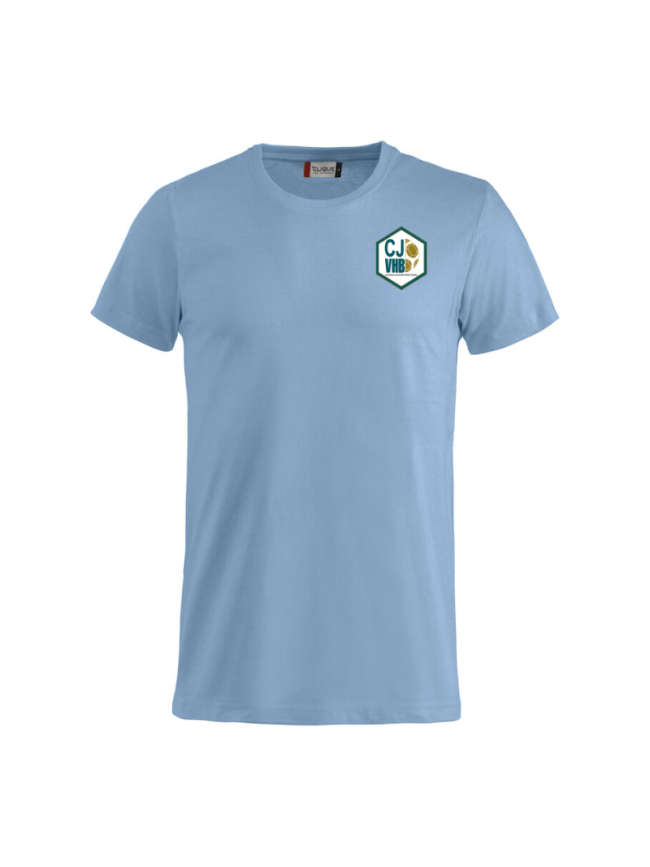 T-Shirt adulte bleu Clique Basic