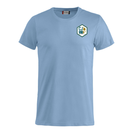 T-Shirt enfant bleu Clique Basic