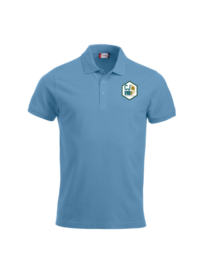 Polo homme bleu Clique Classic Lincoln