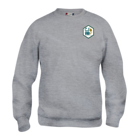 Sweat adulte gris Clique Basic