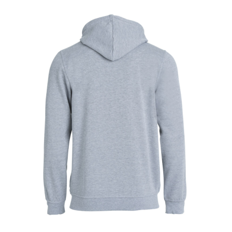 Veste capuche adulte gris Clique Basic pas cher