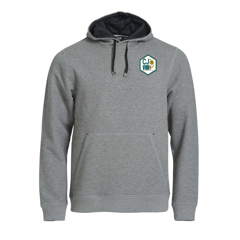 Sweat capuche homme gris Clique Classic