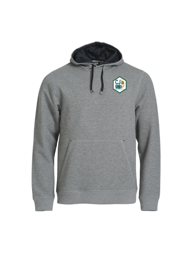 Sweat capuche homme gris Clique Classic