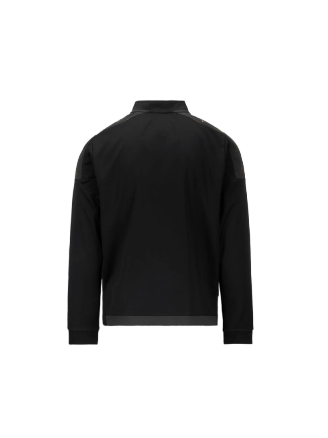 Sweat ½ zip adulte noir Kappa Gassolo pas cher