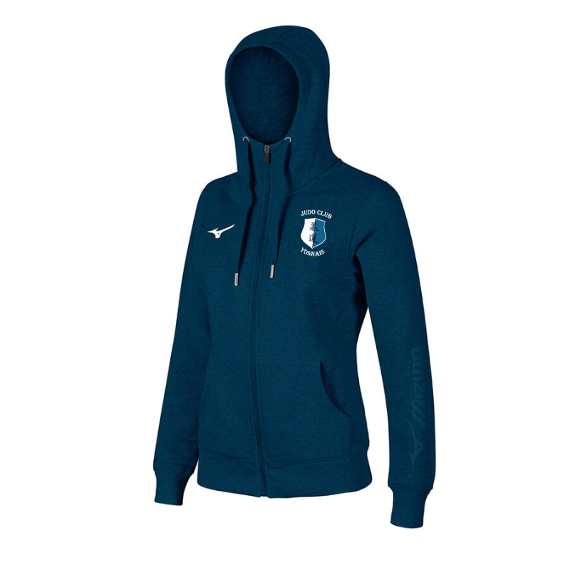 Veste à capuche marine femme Mizuno FZ Hoodie