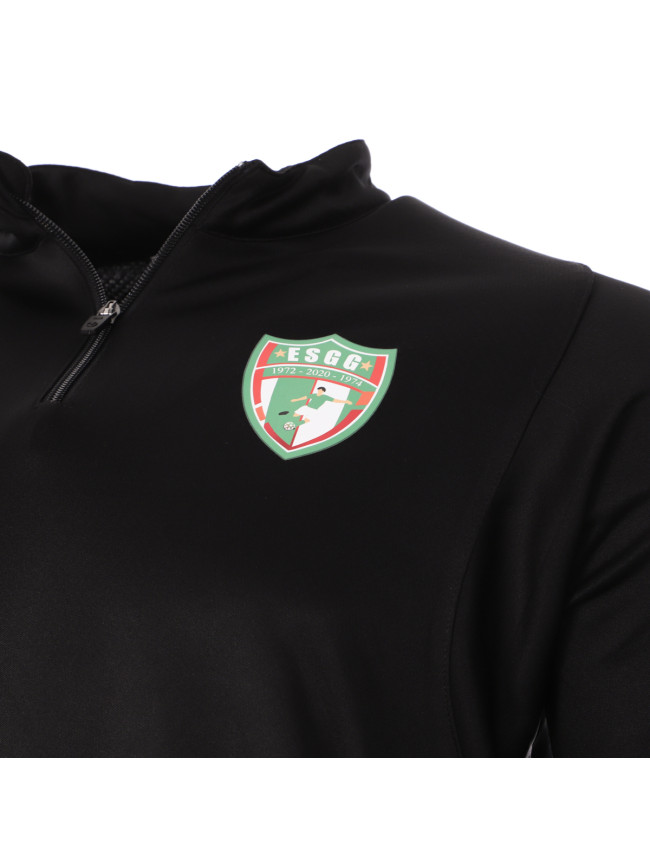 ESGG Sweat 1/4 zip noir homme Uhlsport Score ESGG Sweat 1/4 zip noir homme Uhlsport Score
