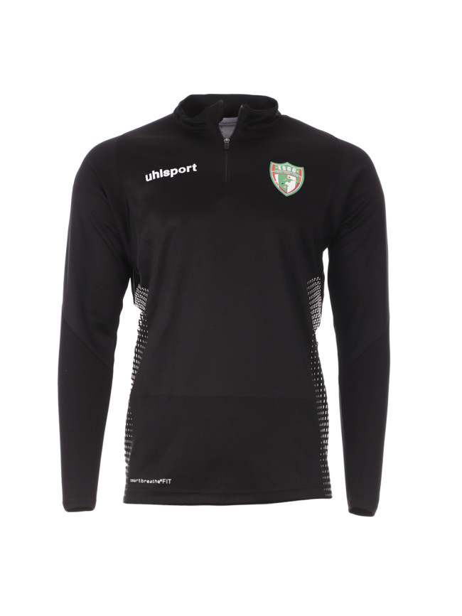 ESGG Sweat 1/4 zip noir homme Uhlsport Score