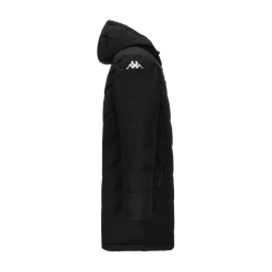 Doudoune longue enfant noir Kappa Giambolo
