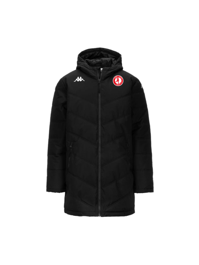 Doudoune longue enfant noir Kappa Giambolo