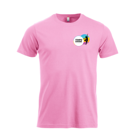 T-Shirt homme rose Clique New Classic-T