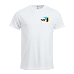T-Shirt homme blanc Clique New Classic-T
