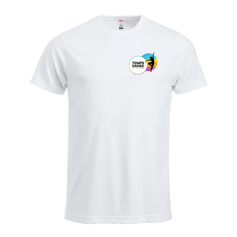 T-Shirt homme blanc Clique New Classic-T