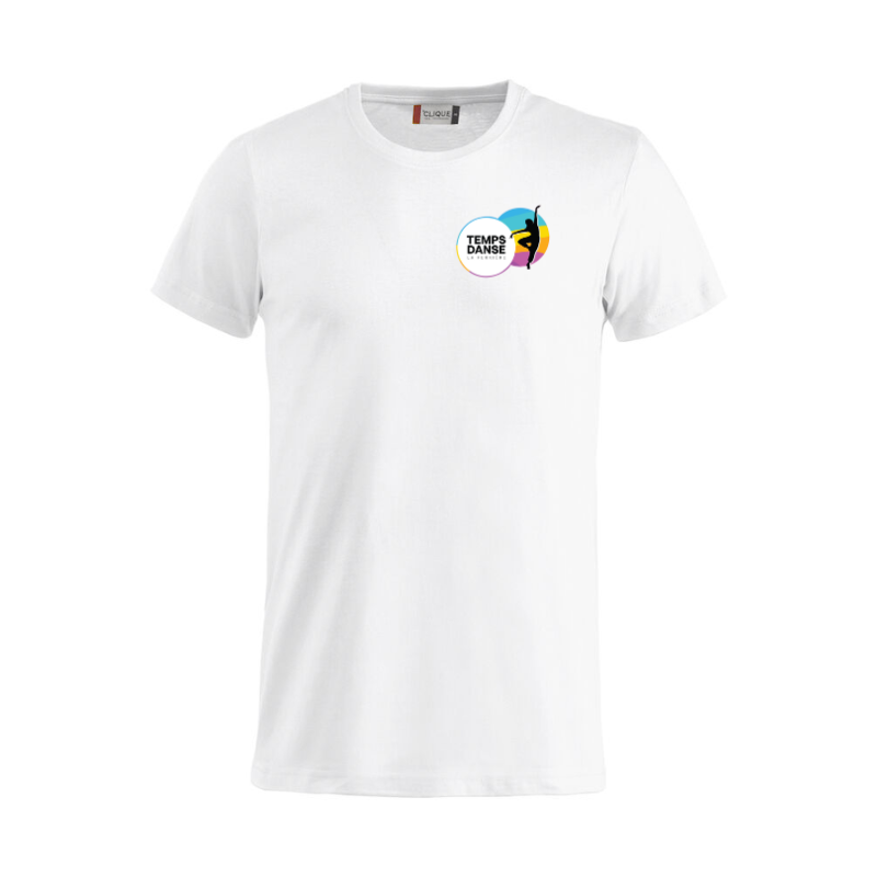 T-Shirt enfant blanc Clique Basic-T