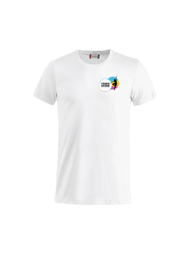 T-Shirt enfant blanc Clique Basic-T
