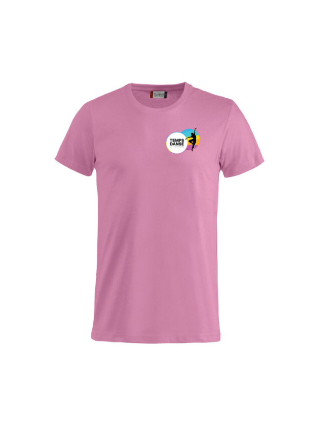 T-Shirt enfant rose Clique Basic-T