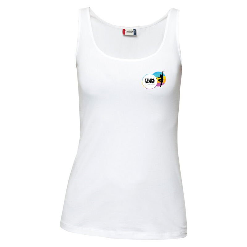 Débardeur femme blanc Clique Carolina