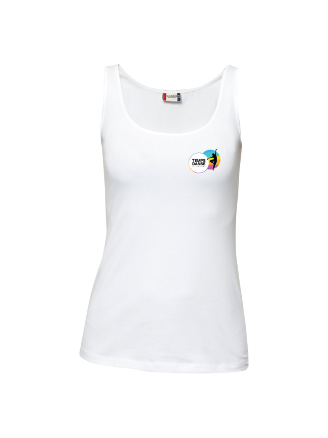 Débardeur femme blanc Clique Carolina