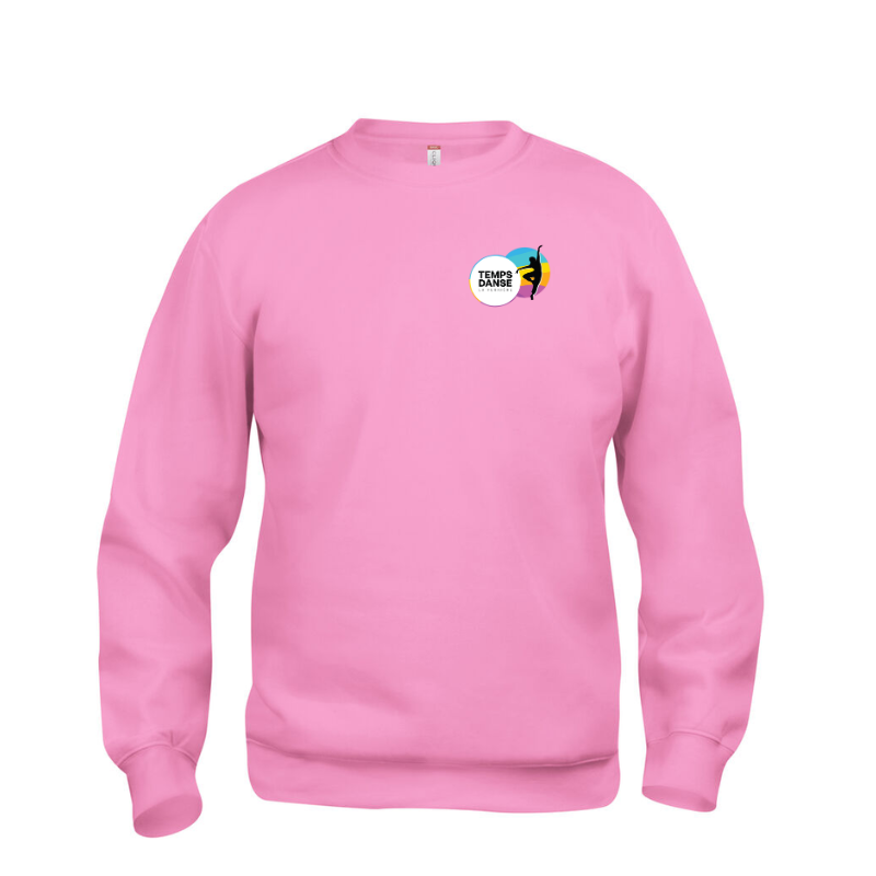 Sweat adulte rose Clique Basic