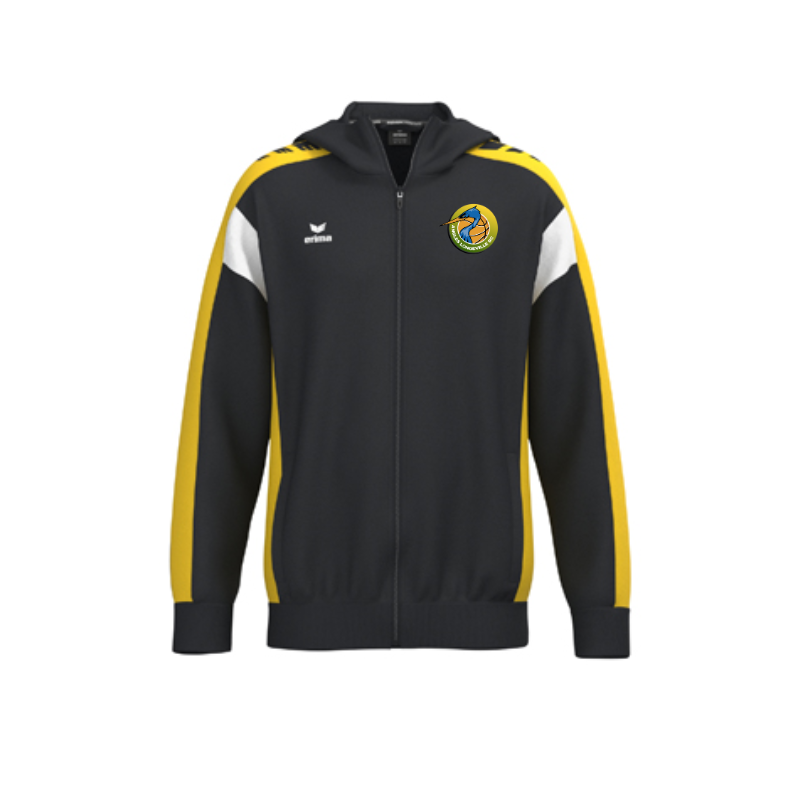 Veste capuche enfant noir jaune Erima Celebrate 125