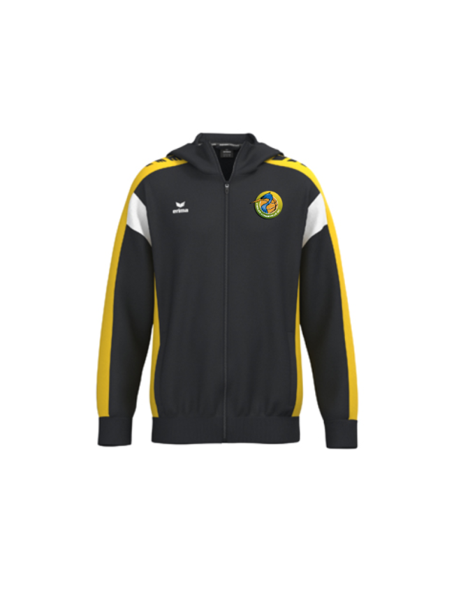 Veste capuche enfant noir jaune Erima Celebrate 125