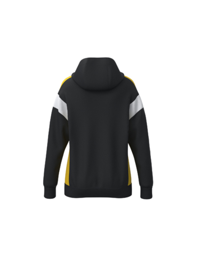 Veste capuche femme noir jaune Erima Celebrate 125