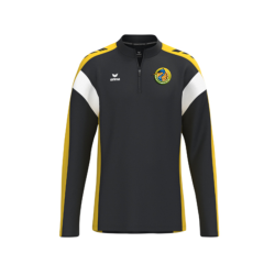 Sweat 1/2 zip enfant noir jaune Erima Celebrate 125