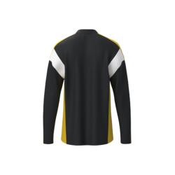 Sweat 1/2 zip adulte noir jaune Erima Celebrate 125