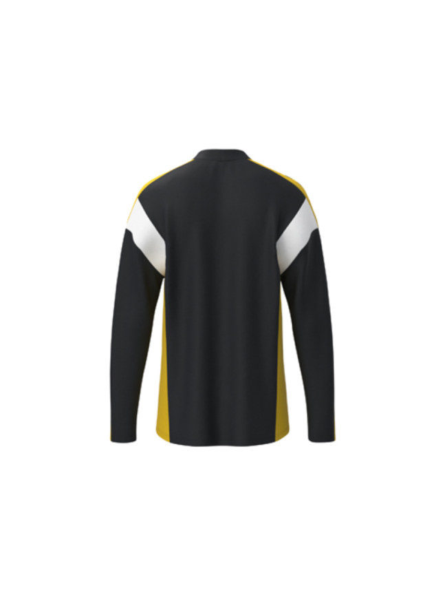 Sweat 1/2 zip adulte noir jaune Erima Celebrate 125